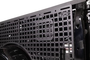 Ford F-250 Molle Panels - Passenger Side - Addictive Desert Designs - Bedside Accessory Mounting Panels - Hammer Black - `23-`26